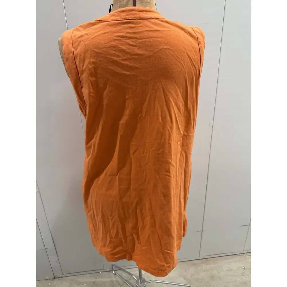 Lands End Orange Elegant Summer Relaxed Casual Dress Womens Size Large 14-16 - Picture 2 of 6